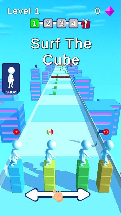 立方体堆叠冲浪竞速手机版(surf the cube)