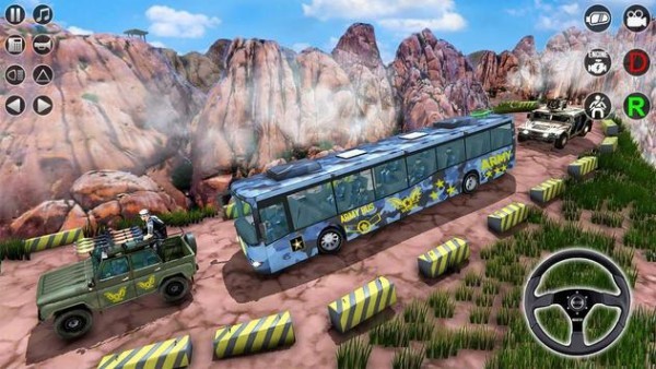 陆军巴士运输车游戏(army bus transporter simulator 2)