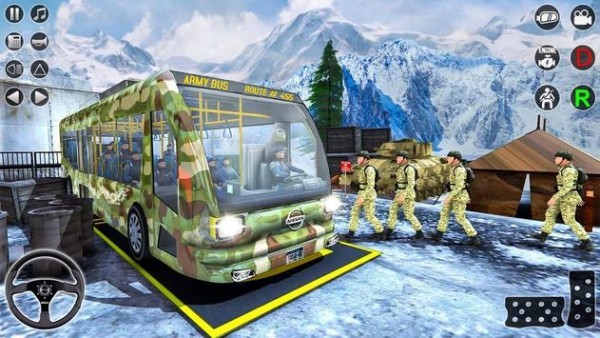 陆军巴士运输车游戏(army bus transporter simulator 2)