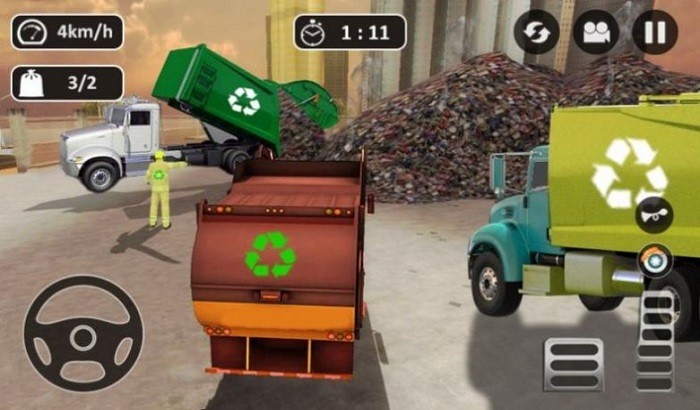 垃圾车行驶游戏(garbage trash truck driving)