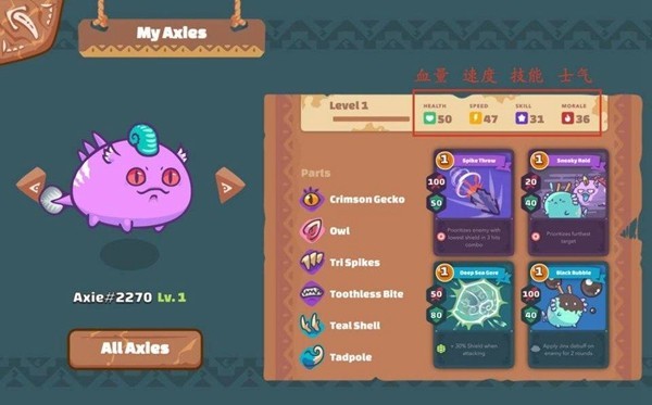 axie infinity幻想生物